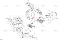 Правый верхний подножка Can-Am Outlander 4x4 DPS 700 (2025) (705014744)