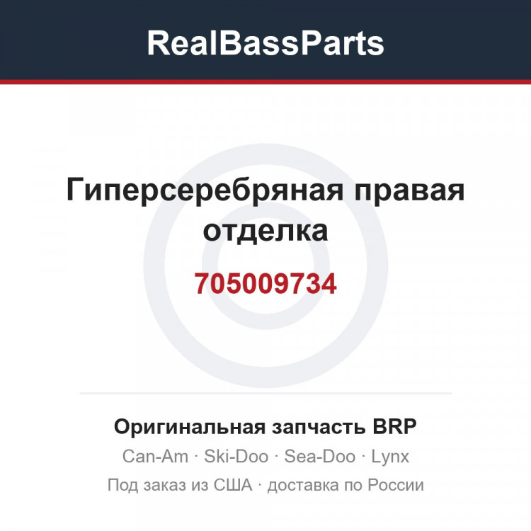 705009734 Гиперсеребряная правая отделка