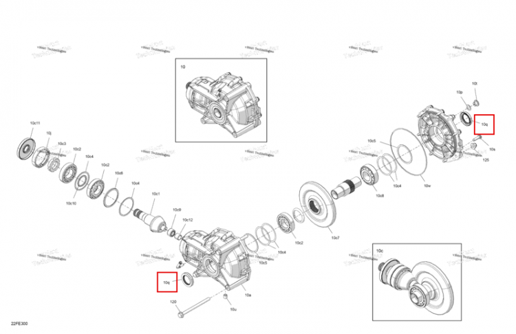 Прокладка Can-Am Outlander 4x4 XT 1000R (2025) (715500486)