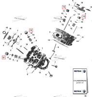 Толкатель клапана стакан (толкатель) 34/3 44 Can-Am Outlander 4x4 XT 1000R (2025) (420954222)