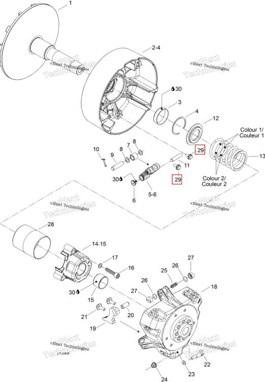 Шестигранный Forming винт M6 × 12 Ski-Doo Expedition TUV V800 4-TEC (2009) (210361296)