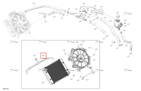 Центральный радиатор опора Ski-Doo Skandic SE 900 ACE (2026) (509001219)