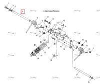 Вал 750 X20 19 Polaris Widetrak LX (2006) (5134040)