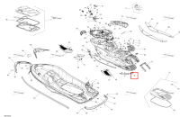 Правый задний SCRAPER JOINT Sea-Doo RXT (2016) (291002697)