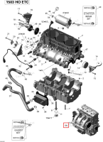 REBUILT длинный блок 1503 HO Sea-Doo RXT-X 260 RS (2012) (421000707)