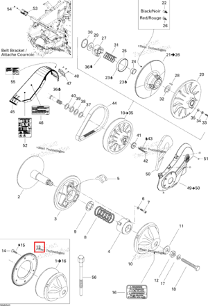 Коронная шестерня 380 F Ski-Doo 417222723