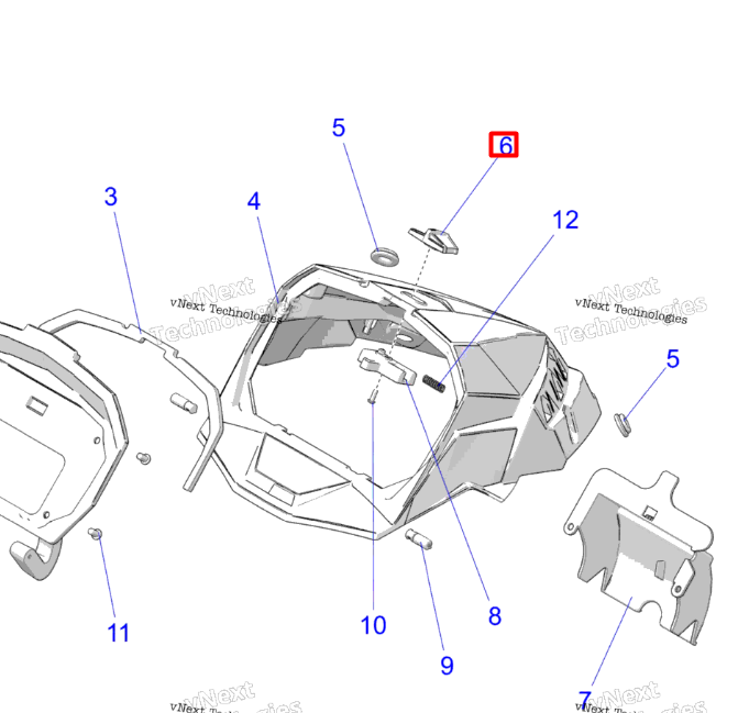 5457109 Защелка Polaris 