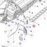 5143787-067 Крепление подножки левое черное Polaris