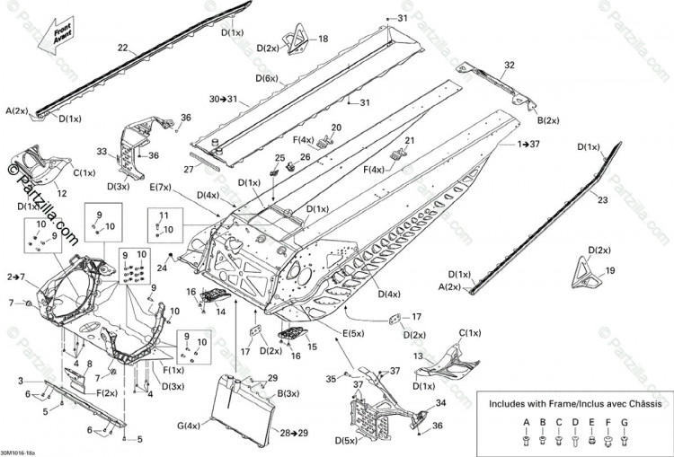415129477 Рамка 120 ASS'Y. INCLUDES 1 TO 37, BLACKBLACK MODEL