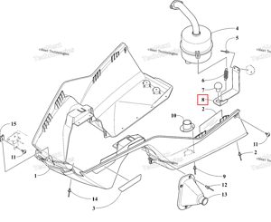 Глушитель опора кронштейн Ski-Doo 0712-914