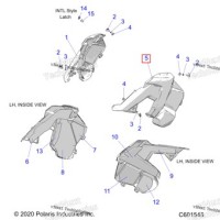 2635483 Левый HAND боковая панель поролон комплект включает 9 12, INSTRUCTIONS