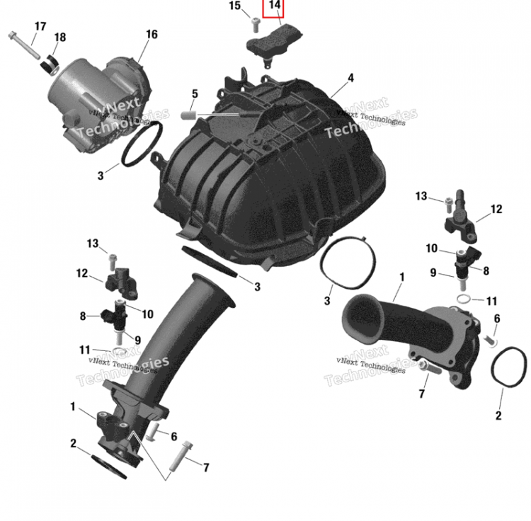 Давления и датчик температуры Can-Am Maverick Sport 1000R XRC (2022) (420874658)