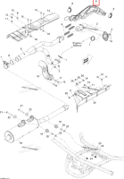 Передний теплозащитный экран Can-Am Outlander MAX 800 XT (2008) (707600342)