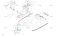 Liquid металлический левый передний корпус панель Sea-Doo GTX 300 (2020) (291004553)