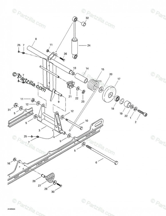 572094300 ROUE SUPPORT *WHEEL-IDLER