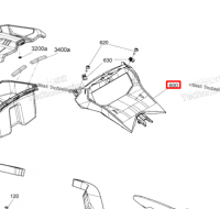 517307400 Рамка спидометра Ski-Doo