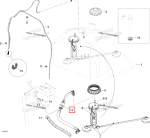 Шланг в сборе Ski-Doo 605356033