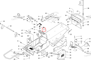 Чёрный тоннель в сборе Ski-Doo 4707-392
