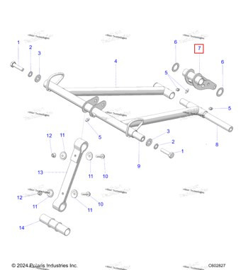 1542765-329 Амортизатор PIVOT рычаг сварной чёрный