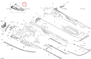 Neo жёлтый шасси тоннель блок 137 b Ski-Doo 415130723