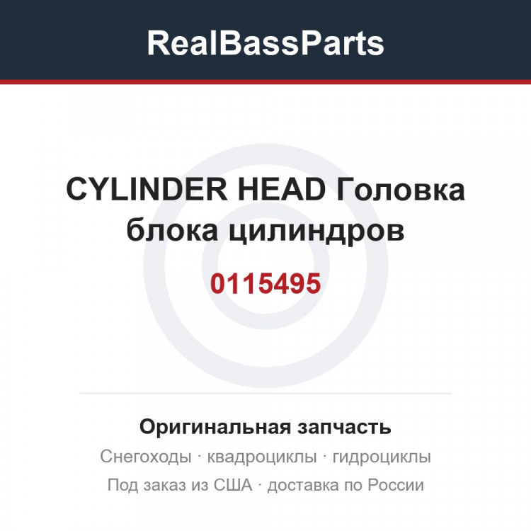 0115495 CYLINDER HEAD  Головка блока цилиндров
