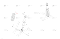 Legion красный задний компрессионный пружина Can-Am Outlander 4x4 XMR 1000R (2025) (706005095)