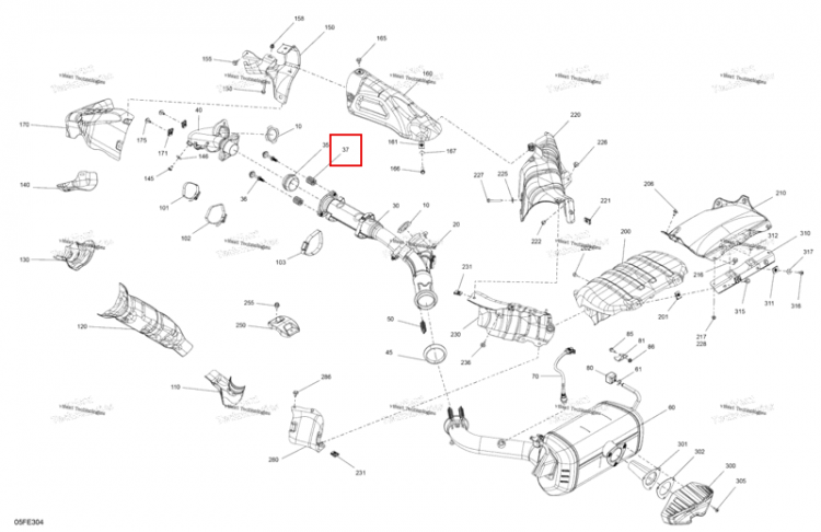 Компрессионный пружина Can-Am Outlander 4x4 XT 1000R (2025) (707603775)