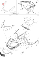 Правый Lateral поролон 1 Ski-Doo GTX LE 1200 4-TEC (2009) (502007032)