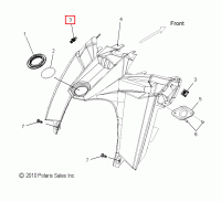 Скоба крепления самореза Polaris CLIP-1/4 TURN 6MM 7710630
