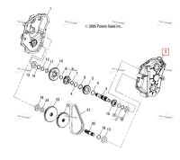 GEARCASE левый Polaris Widetrak LX (2006) (3234174)