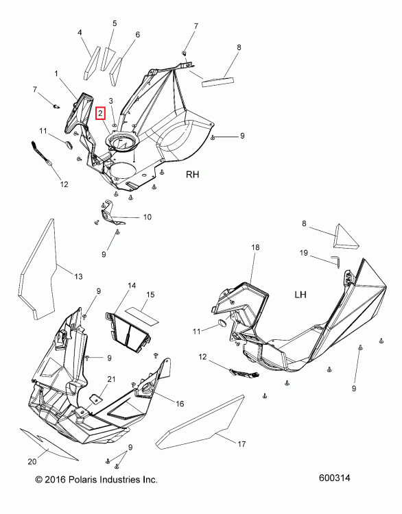 5450778 Прокладка выхлопной трубы Polaris