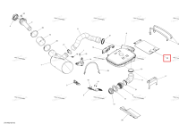 Резиновый накладка двигатель 300 Sea-Doo RXP (2016) (293830173)