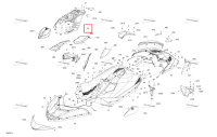 Dazzling синий консоль Sea-Doo Spark Trixx 2up (2023) (291005895)
