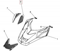 517304584 Решетка капота снегохода Ski-Doo