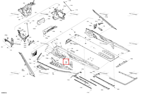Левый подножка Ski-Doo 518332923