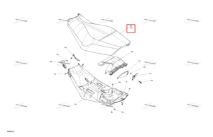 Сиденье крышка Sunburst жёлтый Ski-Doo 510007288