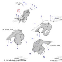 2635963 Боковая панель комплект правый поролон / FIB включает 6 8,13 INSTRUCTIONS