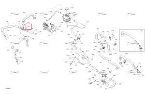T фитинг Ski-Doo 509001334