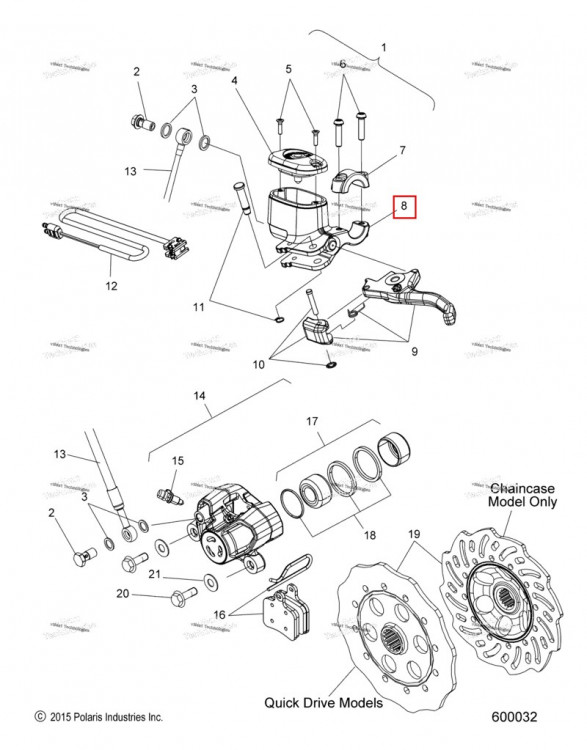 Комплект поршень SUB W / RES 98 24937 Polaris 800 AXYS Pro RMK LE 155 (2017) (2204136)