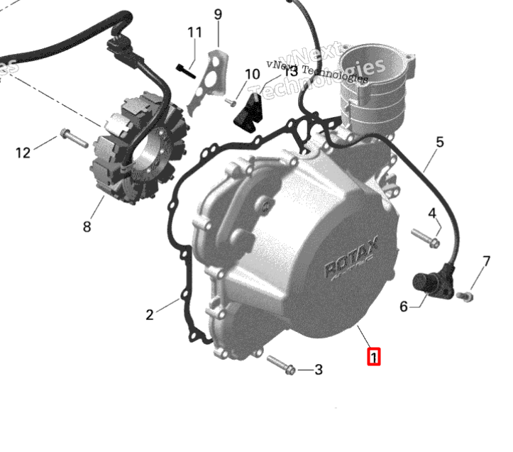 420611833 Крышка Ski-Doo 420611832 