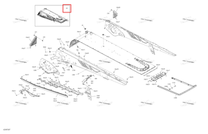 Tundra зелёный шасси тоннель блок 165 короткий Ski-Doo 415130975