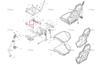 Левый сиденье рейлинг Can-Am Commander 1000R EFI DPS (2022) (708003314)
