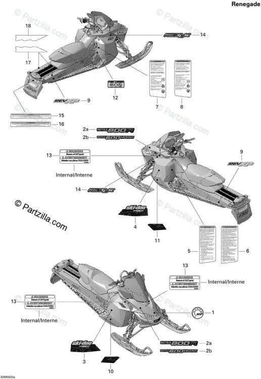 516003449 Правая нижняя наклейка