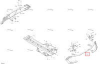 Carbon чёрный задний бампер Can-Am Outlander 1000R EFI XMR (2022) (705016297)