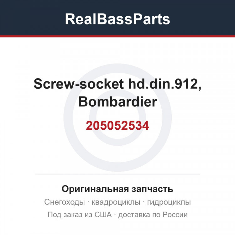 205052534 Screw-socket hd.din.912, Bombardier