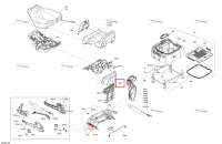 Пассажира спинка включает 60 a to 60 a2 Ski-Doo Expedition 850 E-TEC SE (2024) (510007756)