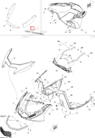 Левый Lateral поролон 1 Ski-Doo GTX LE 1200 4-TEC (2009) (502007029)
