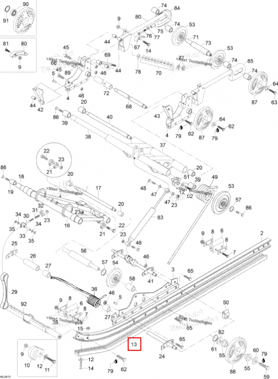 Подрез (конёк лыжи) Shoe Ski-Doo Skandic SWT (2009) (M549582)
