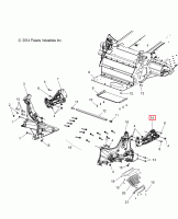 Скоба рамы нижняя левая Polaris ASM-BRACE LOWER LH  1017942