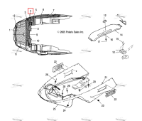 TAPE FOIL с полукруглой головкой 8 Polaris Widetrak LX (2006) (5810498)